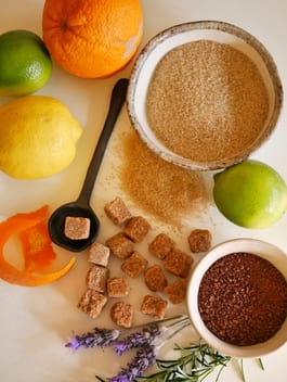 Flavoured sugars flatlay TENINA