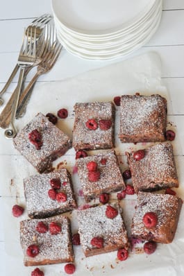 Fudgey Raspberry Brownies 1