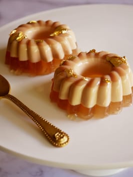 Gold Chocolate Jellies with Salted Maple Caramel Jelly