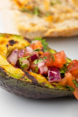 Grilled cheese Avocado with chilli sauce