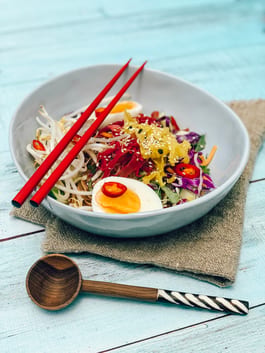 Korean Cold Noodle Bowls