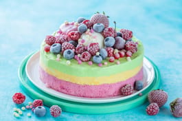 Layered Frozen Fruity Torte