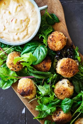 Leek and Mushroom Croquettes P
