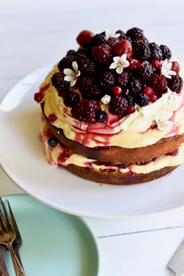 Lemon EVOO Cake with Berries and Mascarpone 1