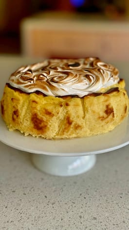 Lemon Meringue Burnt Basque Cheesecake