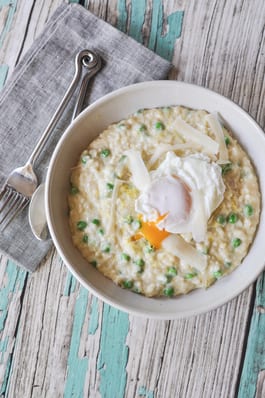 Lemon Pea and Parmesan Risotto
