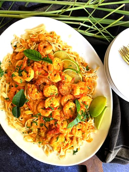 Lemongrass Prawn Linguine edit