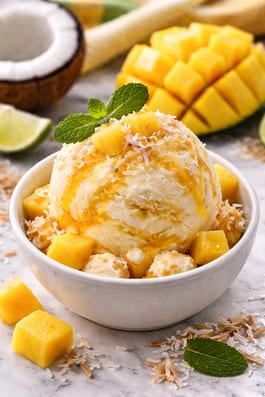 Mango Coconut Nice Cream