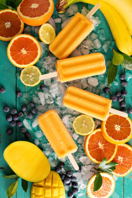 Mango Lime Popsicles
