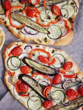 Mediterranean Roasted Veg Flatbread