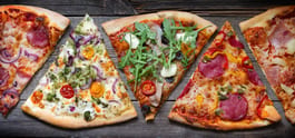 Multiple pizza toppings