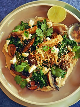 Mushroom and Kale Hummus OH P Thermomix