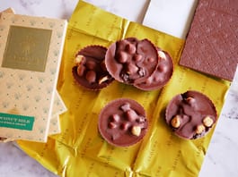 Nutty Caramel Chocolate Bites Fotor