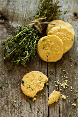 Parmesan Herbed Shortbread