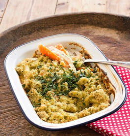 Parsnip and Carrot Gratin