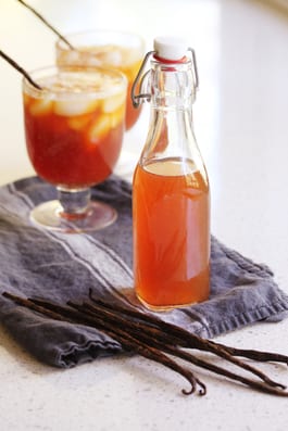 Peach And Maple Iced Tea Syrup Fotor