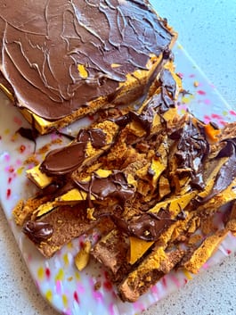 Peanut Butter Shortbread with Honeycomb