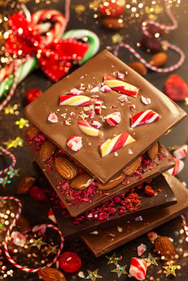 Peppermint Candy Cane Chocolate Bark