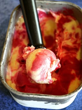 Pineapple Raspberry Sorbet