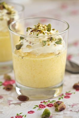 Pistachio Custard Pudding