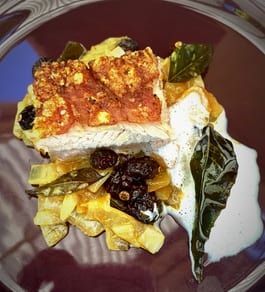 Pork Belly with Onion Stew and Parmesan Foam Fotor
