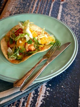 Prawn Tostada