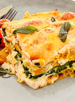 Pumpkin Lasagne with Sage Brown Butter P
