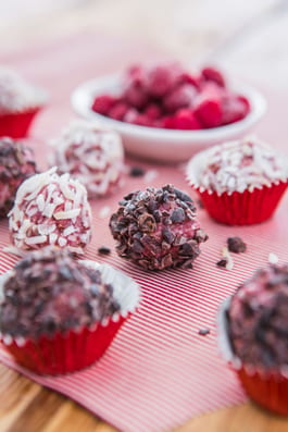 Raspberry Coconut Bliss Balls