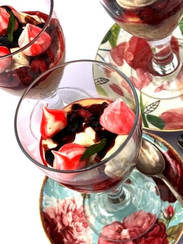 Raspberry and White Chocolate Parfait P