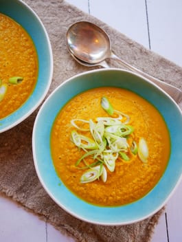 Raw Carrot and Ginger Soup P Fotor