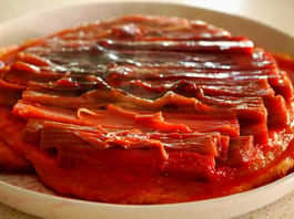 Rhubarb Tart Tatin LS CU Fotor