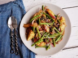 Roast Potato and Green Bean Salad Fotor