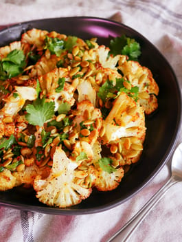 Roasted Cauliflower Salad with Browned Butter P TENINA