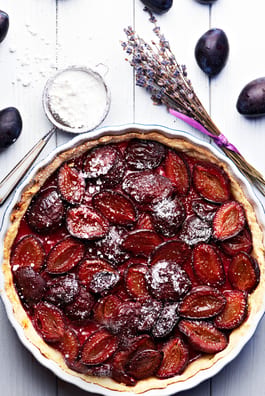 Roasted Plum Tart