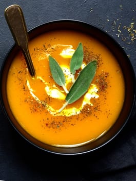 Roasted Pumpkin Soup with Sage