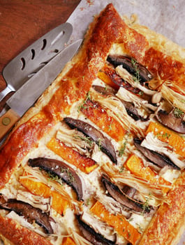 Roasted Pumpkin and Mushroom Tart P TENINA