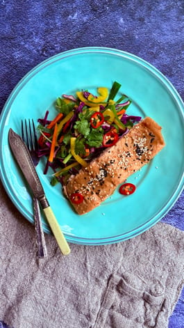 Salmon with Fermented Chilli Honey