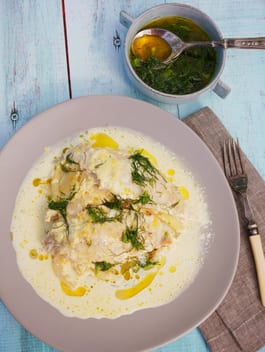 Slow Cooked Snapper with Fennel and Garlic Cream P Thermomix