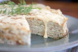 Smoked Salmon Crepe Torte LS