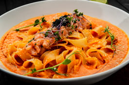 Smoked Salmon Fettuccine