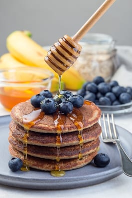 Spelt Blueberry Flapjacks