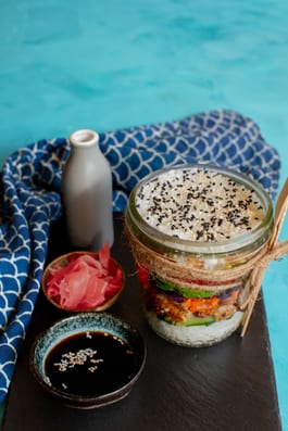 Sushi Salad Jars