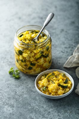Sweet Mustard Cauliflower Pickle