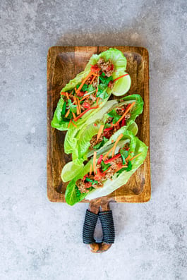 Thai pork Lettuce cups P