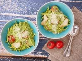 Trofie Pasta With Artichoke Parmesan Pesto Fotor