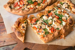 Turkish Pide With Spinach And Feta