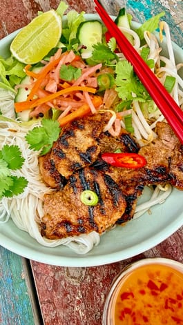 Vietnamese Lemongrass Pork Nourish Bowls