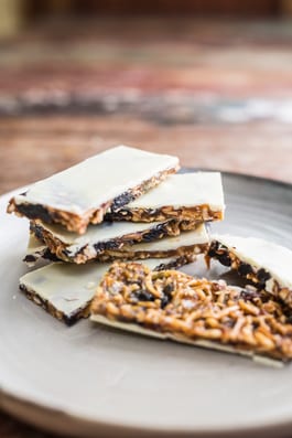 White Chocolate Cherry Florentines