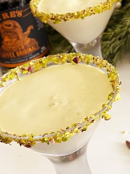 White Chocolate Pistachio Martini CU P