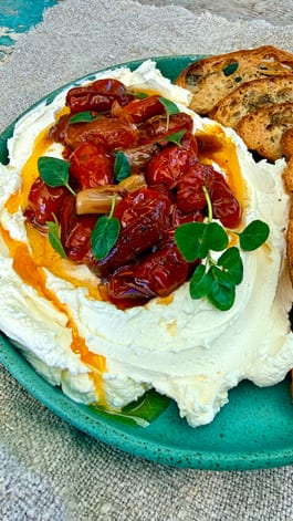 Yoghurt Cheese with Confit Tomatoes